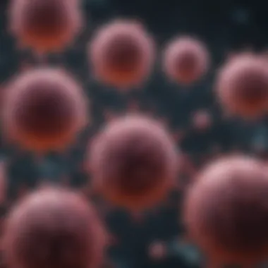 Interaction of T Cells and Tumor Cells T cells engaging with a tumor environment