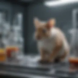 Laboratory setting showcasing ethical animal research practices
