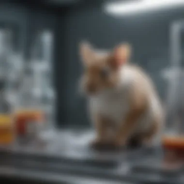 Laboratory setting showcasing ethical animal research practices