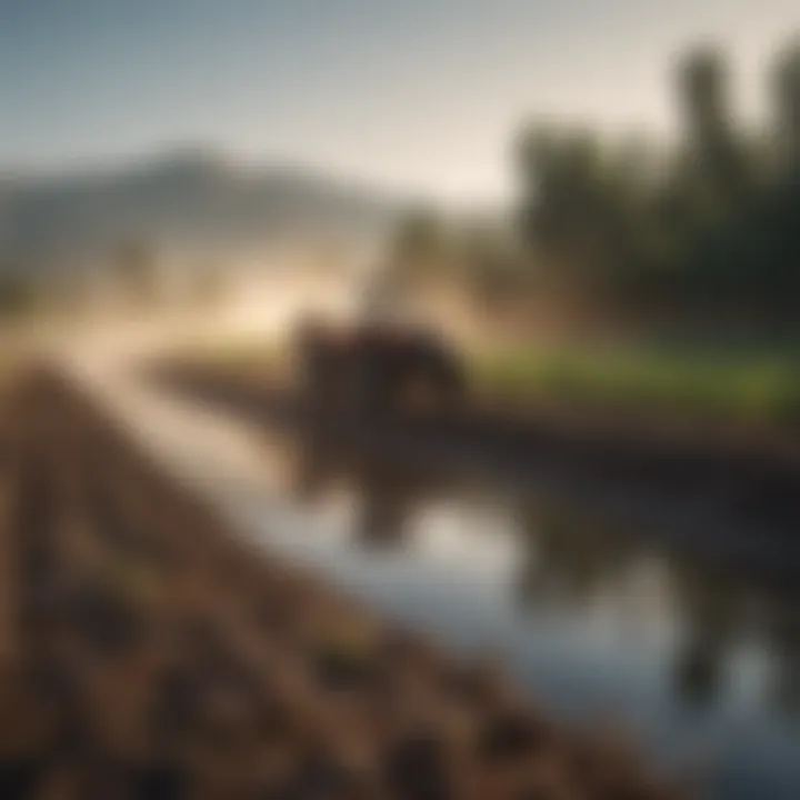 Farmers implementing innovative adaptation strategies like irrigation techniques and crop diversification.