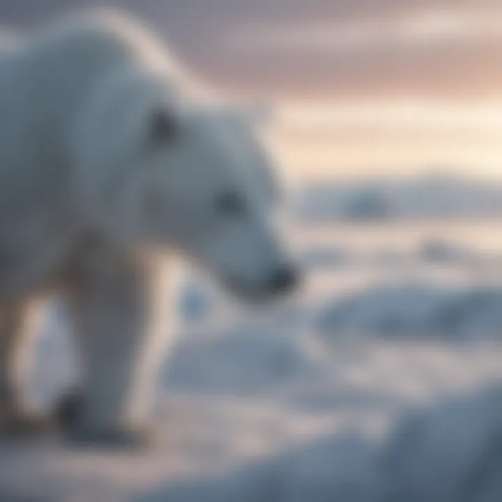 Diverse wildlife affected by climate change in the Arctic