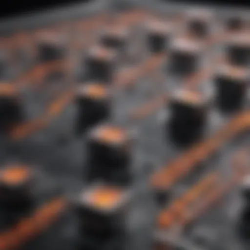 Array of advanced temperature sensors installed in a control system
