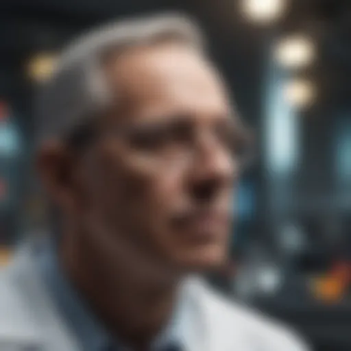 A diverse group of researchers collaborating on clinical trial design