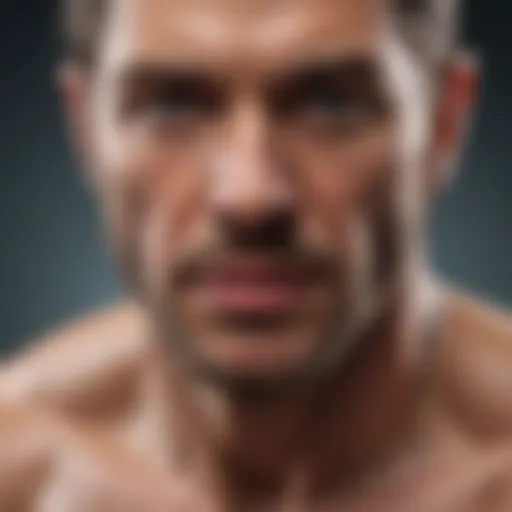 Molecular structure of testosterone and estrogen