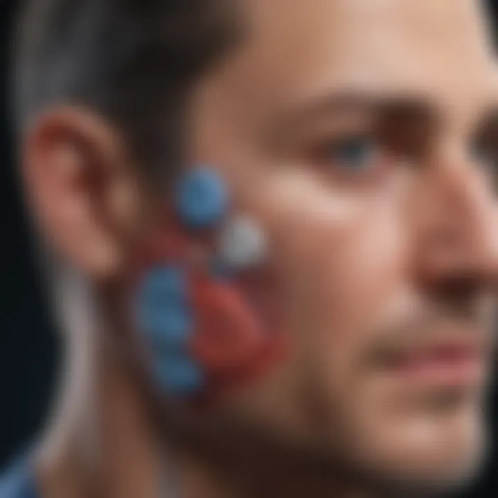 Infographic detailing the physiological mechanisms linking diabetes and atrial fibrillation.
