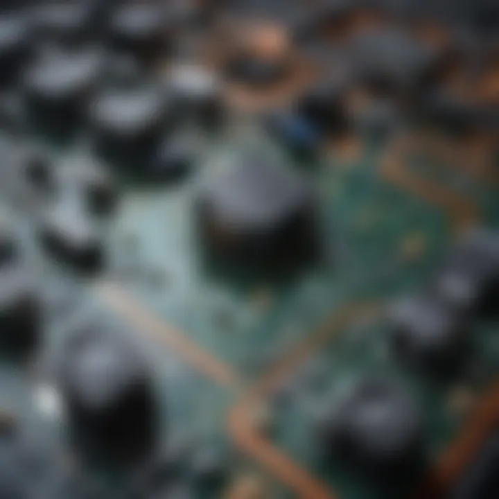 An illustration displaying various types of electric circuit boards arranged categorically.
