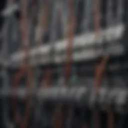 An intricate electric connection diagram showcasing various types