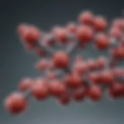 Illustration showing the chemical structure of ibuprofen