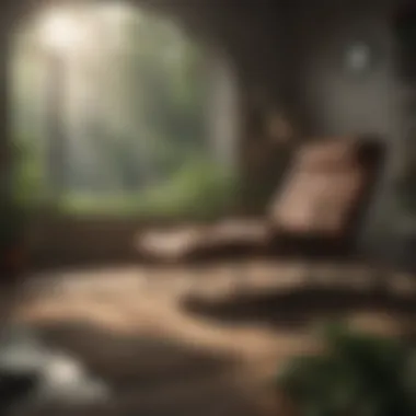 Digital Landscape of Therapy for Depression A serene digital landscape representing mental health