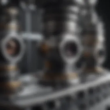 Detailed View of TEM Equipment Illustration of the transmission electron microscopy setup showcasing the intricacies of the equipment.