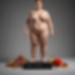 Graph illustrating the relationship between metabolic disorders and weight loss