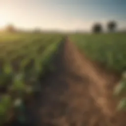 Illustration of Bt crops in a field