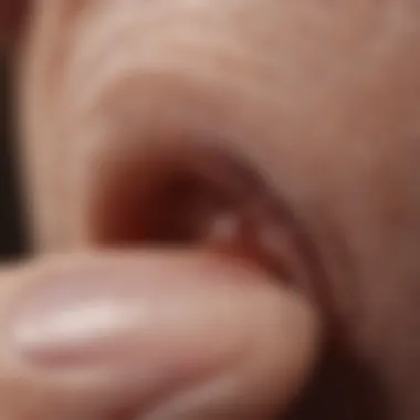 Acral Lentiginous Melanoma Under Nail Close-up of acral lentiginous melanoma under the nail