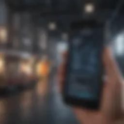 Network outage alert on a smartphone screen