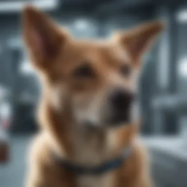 Future Directions in Veterinary Diagnostics A futuristic lab setting focused on veterinary diagnostics and research