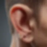 Anatomy of the ear highlighting the eardrum