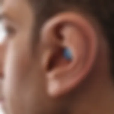 Diagram showing recovery stages after ear drum surgery