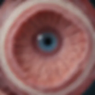 Microscopic Examination of Eosinophilic Esophagitis Microscopic view of eosinophilic esophagitis