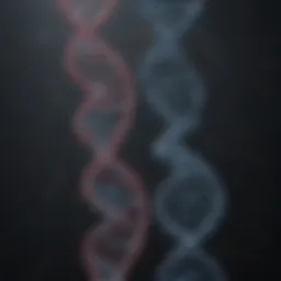 A visual representation of DNA strands showcasing genetic modification