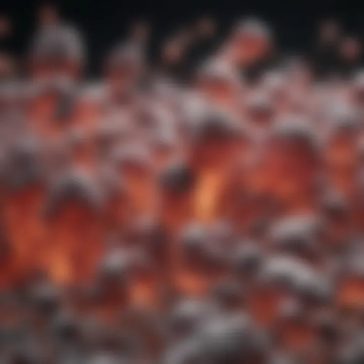 Illustration of iron accumulation in tissues