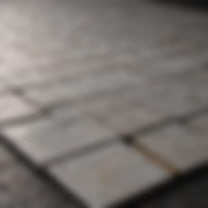 Ceramic tiles demonstrating thermal insulation in construction