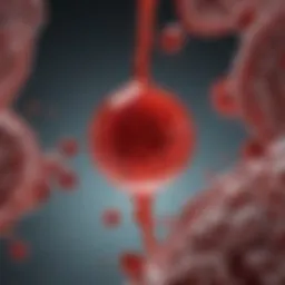 Diagram illustrating the role of platelet volume in the blood.