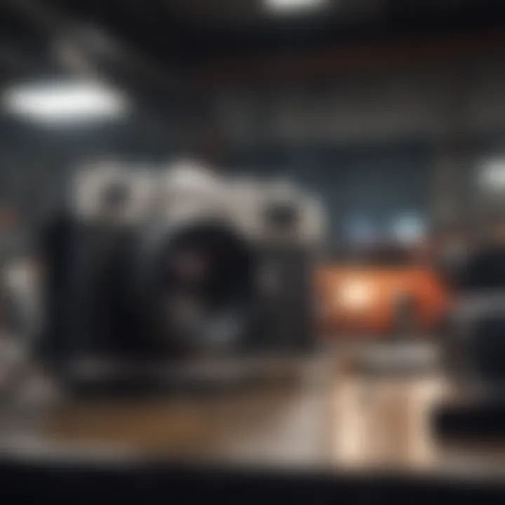 An educational setting where motoric skills are being developed