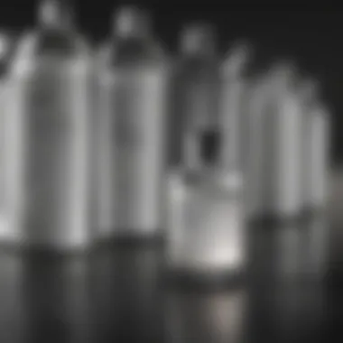 Graphical representation of peroxide concentration levels in various applications