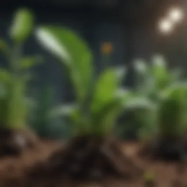 pH Influence on Plant Development Visual representation of pH impact on plant growth