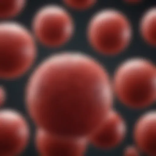 Graph illustrating variations in red blood cell sizes