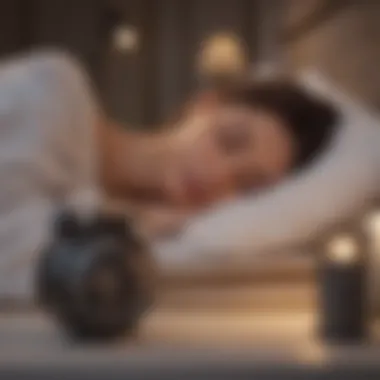 Creating a Restful Atmosphere for Sleep A peaceful sleeping environment promoting relaxation and restfulness