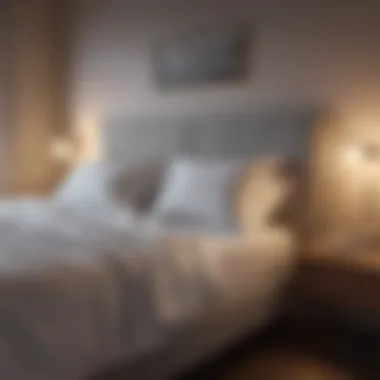 Implementing Effective Sleep Hygiene Practices A serene bedroom setup highlighting sleep hygiene practices