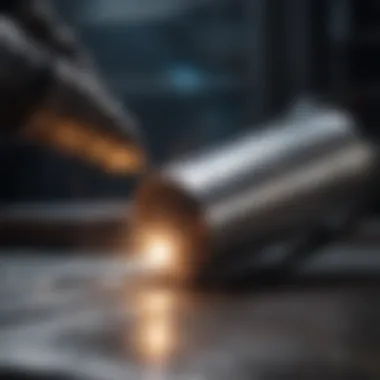 Illustration of aluminum characteristics influencing welding techniques.