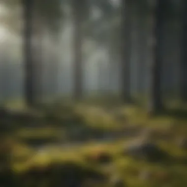 Graphical representation of carbon storage in boreal forests compared to other ecosystems