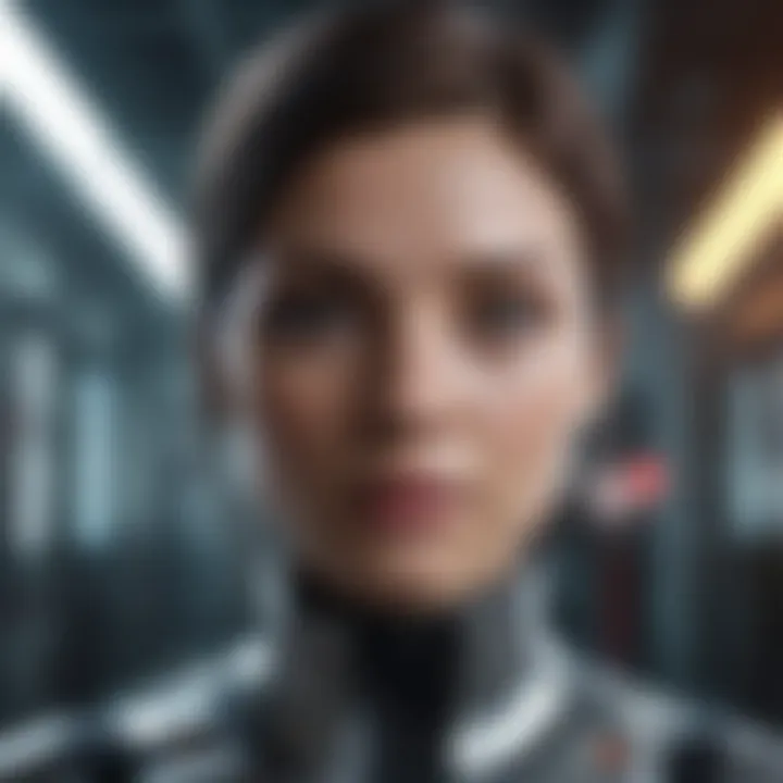 Futuristic representation of technological advancements influenced by virtual encoding