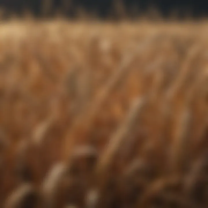 Detailed illustration of common wheat pests